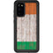 Ireland Flag Dark Wood Galaxy S20 Waterproof Case